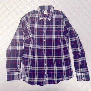 J. CREW FACTORY “THE PERFECT SHIRT” PLAID, SIZE SMALL, FALL ‘14